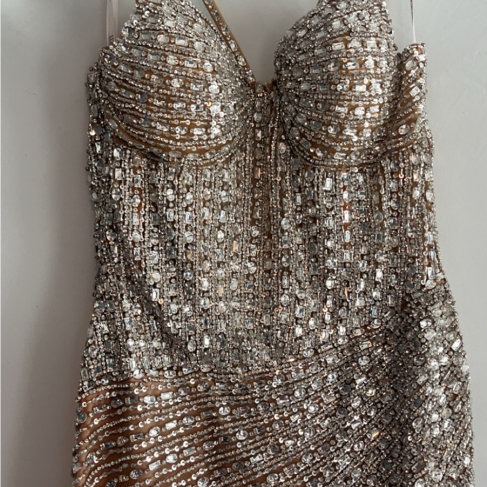 COPY - Sparkle evening gown worn once. Comes from clean and smoke free home.